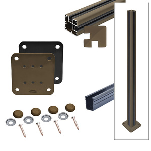 CRL Matte Bronze 1100 Series 90 Degree Post Kit