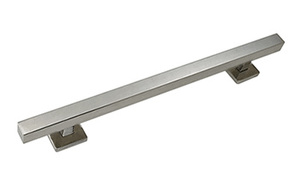CRL Brushed Stainless Straight 18" Square Grab Bar