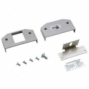 CRL Satin Aluminum Base Cover Plate Package for Jackson® 1295 Rim Panic Exit Device