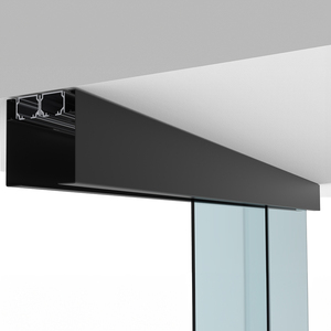 CRL50 Matte Black Series Two Panel Telescoping Ceiling Mount Kit - Left Stacking Direction