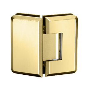 Polished Brass 135° Glass-to-Glass Adjustable Majestic Series Hinge