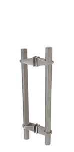CRL Brushed Stainless 16" Variant Series Adjustable Pull Handle with VP1 Mounting Post
