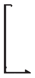 CRL-U.S. Aluminum Perimeter Face Cover (Optional) - 24'-2", Dark Bronze/Black Anodized Class 1