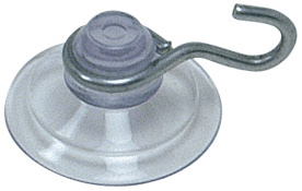 CRL 3/4" Mini Suction Cups with Metal Hooks