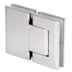 CRL Polished Stainless Oil Dynamic 180º Glass-to-Glass Hinge - Hold Open