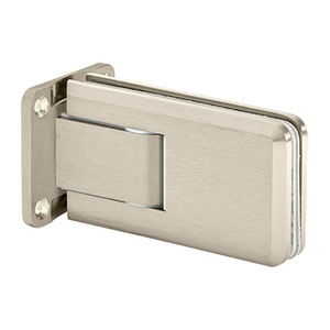 Brushed Nickel Wall Mount with Full Back Plate Crown Series Hinge