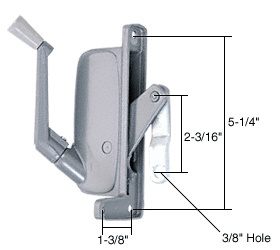 CRL Left Hand Awning Window Operator for Stanley and C & E
