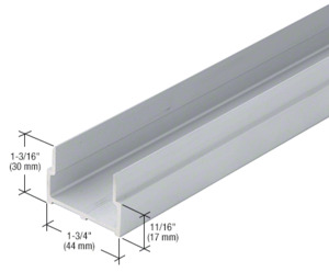 CRL-U.S. Aluminum Bulkhead Sill Shoe, Mill - 21'-6"