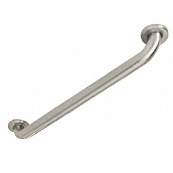 CRL 1-1/2" Diameter Brushed Stainless Steel Grab Bars - 18" Length