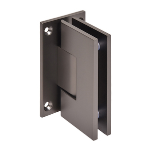 CRL Matte Gun Metal Vienna 037 Series Wall Mount Full Back Plate Hinge