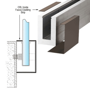 CRL Dark Bronze Inside Fascia Cladding Strip 120" Long