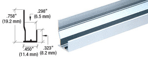 CRL Brite Anodized Aluminum FHA Type J-Channel