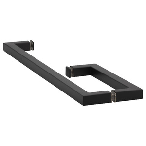 Oil Rubbed Bronze 8" X 18" Square Towel Bar/Handle Combo