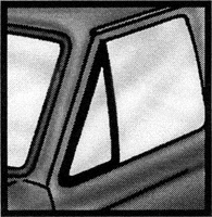 CRL Ford 1961 to 1966 Pickup Truck Drivers Side and Passengers Side Vent Window Seals - 2 Piece Kit