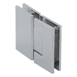 Polished Chrome Designer 180 Degree Glass To Glass Hinge with 5° Pin