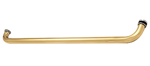 CRL Brass 28" Cross Bar Pull Handle for 4" x 10" Center Locks