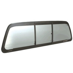CRL "Perfect Fit" 2008+ Ford Super Duty Tri-Vent Three Panel Slider with Solar Glass