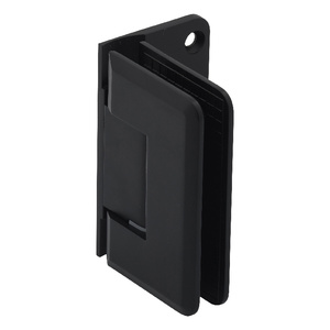 Matte Black Wall Mount with Offset Back Plate Premier Series Hinge