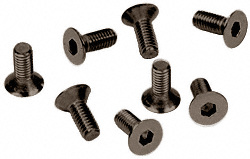 CRL Oil Rubbed Bronze 5 mm x 12 mm Cover Plate Flat Allen Head Screws