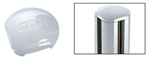 CRL Mill Round Post Cap for Aluminum Windscreen System 90 Degree Corner Posts