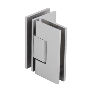 CRL Brushed Nickel Vienna 092 Series 90 Degree Glass-to-Glass Hinge