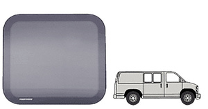 CRL Fixed 'All-Glass' Look 40% Window - Side Hinged and Sliding Door for 1997+ Chevy/GMC Vans 17-11/16" x 22-1/8"