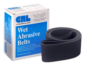 CRL 4" x 106" 80X Grit Wet Abrasive Belts for Upright Belt Sanders - 5/Bx