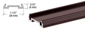 CRL Matte Bronze Standard Bottom Rail Filler 241" Long