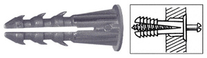 CRL 1/4" Plastic Screw Anchor with Shoulder - 100 Each