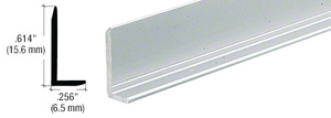 CRL Satin Anodized 1/4" Aluminum L-Bar Extrusion