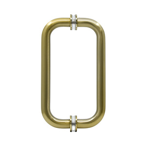 CRL Brushed Bronze 8" BM Series Tubular Back-to-Back Pull Handle