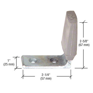 CRL Floor Mounted Heavy Duty Angle Stop With Rubber Bumper