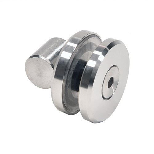 CRL Brushed Stainless Replacement Fixed Panel Fitting for Crescent Series Sliding System