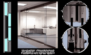 CRL Black Bronze Anodized 4-Panel Overhead Double Track Sliding Door System