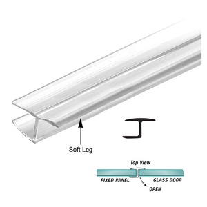 180 H" Jamb with Soft Leg for 3/8" (10 mm) Glass