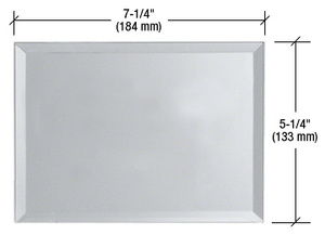 CRL Clear Triple Blank without Screw Holes Glass Mirror Plate