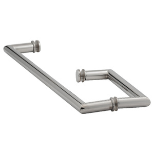 Polished Chrome 8" X 18" Mitered Towel Bar/Handle Combo