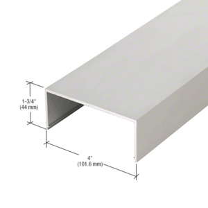 CRL-U.S. Aluminum Clear Anodized Center Hung Door Header - 21'-4"