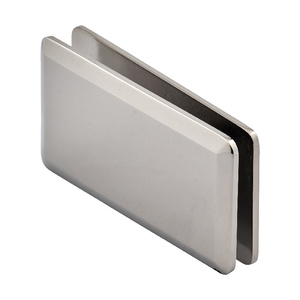 Polished Nickel 180 Glass to Glass Premier Series Clip