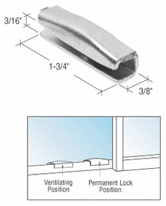 CRL Aluminum Finish Snap-On Vent Lock