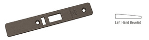 CRL Dark Bronze Left Hand Beveled Faceplate for AR4513 Series Deadlatch Locks
