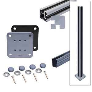 CRL Silver Metallic 1100 Series 90 Degree Post Kit