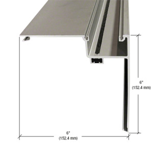 CRL-U.S. Aluminum Clear Anodized 90 Degree Corner Half Section - 24'-2"