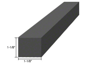 CRL 1-1/8" x 1-1/8" x 4" Silicone Rubber Setting Blocks