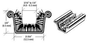 CRL Beaded Rigid Upper Division Bar for GM 1953-1963 - 96" Length