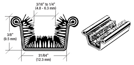 CRL Beaded Rigid Upper Division Bar for GM 1953-1963 - 96" Length