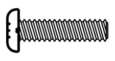 CRL-U.S. Aluminum 1/4-20 x 1" Machine Screw, Bronze Black Anodized