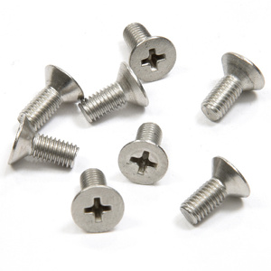 CRL Brushed Nickel 5 x 12 mm Cover Plate Flat Head Phillips Screws