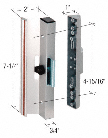 CRL Aluminum Clamp - Style Surface Mount Handle 4-15/16" Screw Holes