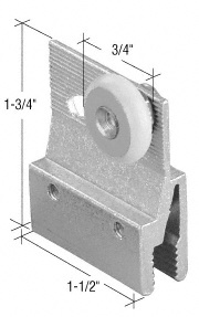 CRL 3/4" Sliding Shower Door Roller and Bracket